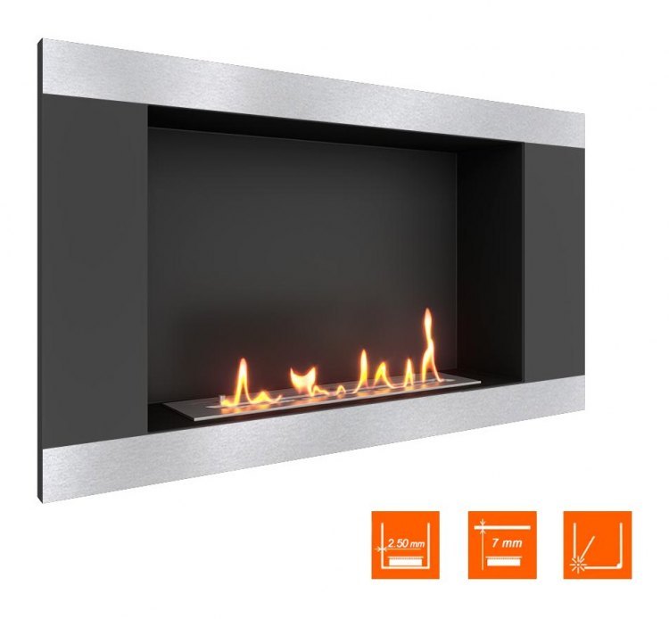 Биокамин в нишу SteelHeat LONG-H 900 (Стандарт)