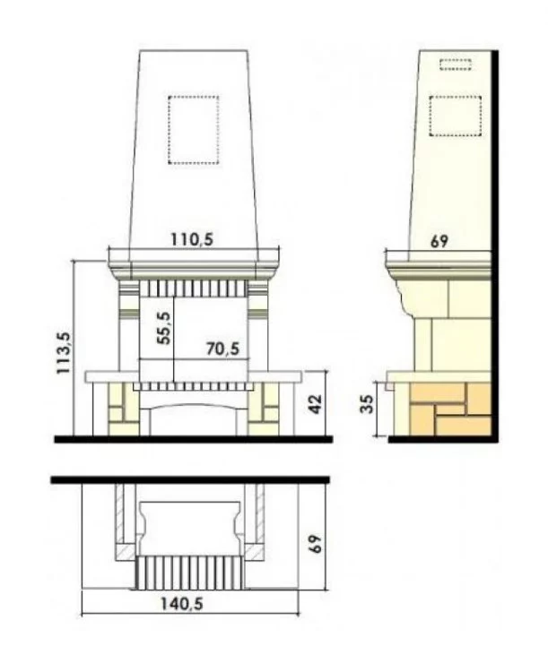 Каминная облицовка Chazelles CS 10