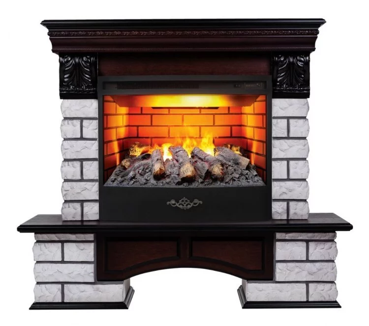 Электрокамин Country Lux Rock 25,5 AO c очагом FireStar 25,5 3D
