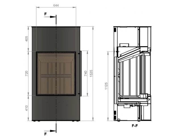 Печь-камин Ember Гордана 480 L+