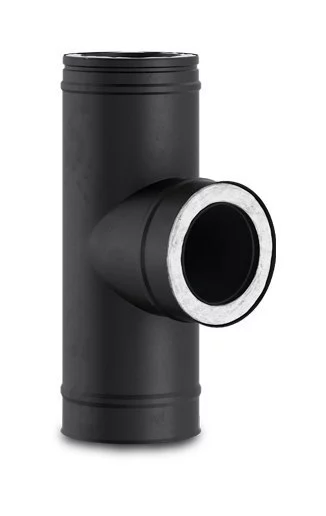 Тройник 90 градусов Schiedel Permeter 25 черный, D 150/200 мм