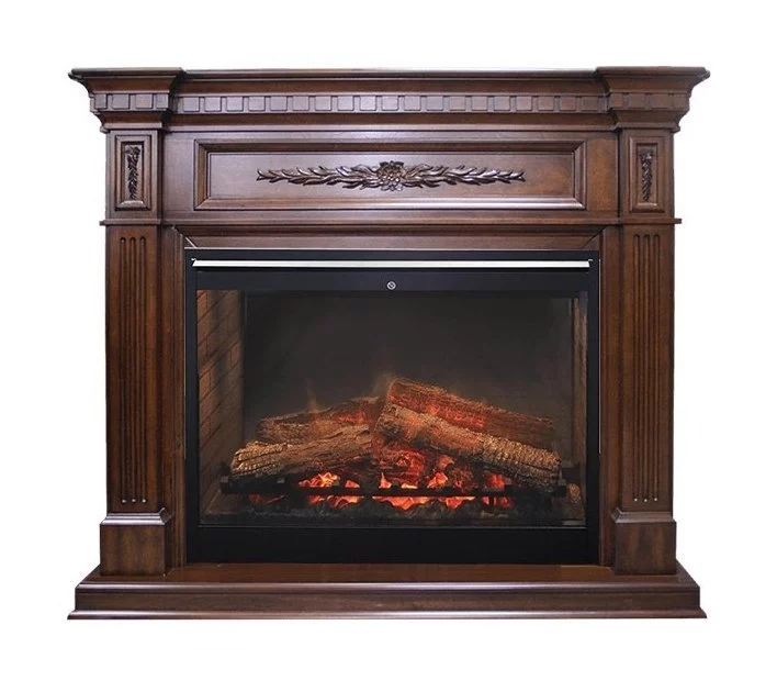 Каминокомплект Luxemburg - Темный орех с очагом Symphony 30'' DF3020-INT