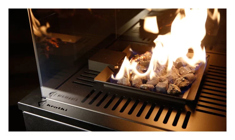 Газовый нагреватель Kratki PATIO mini, M/CZ (черное стекло)