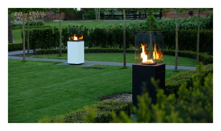 Газовый нагреватель Kratki PATIO mini, M/CZ (черное стекло)