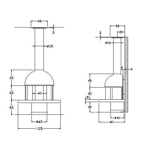 Камин Don-Bar 8300 (Закрытый)