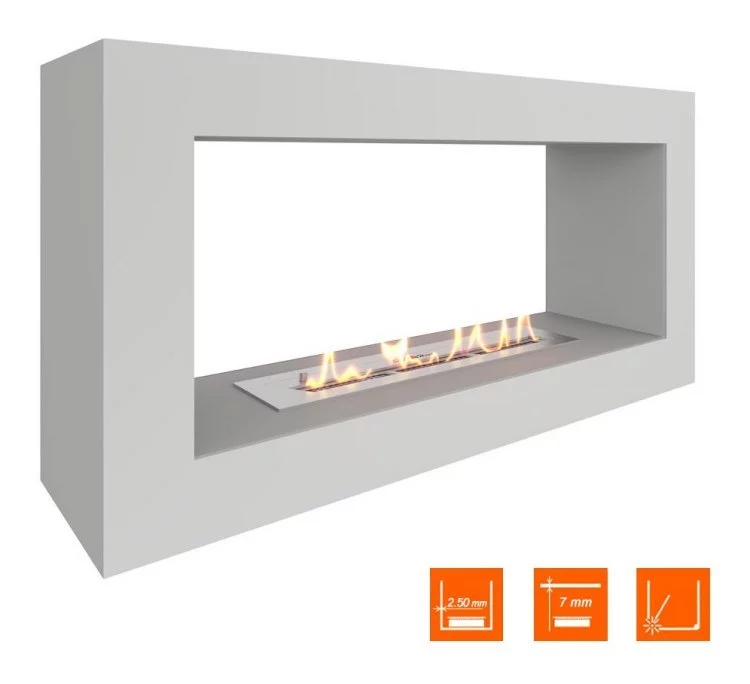 Биокамин SteelHeat FRAME ONE 900 белый (Стандарт)