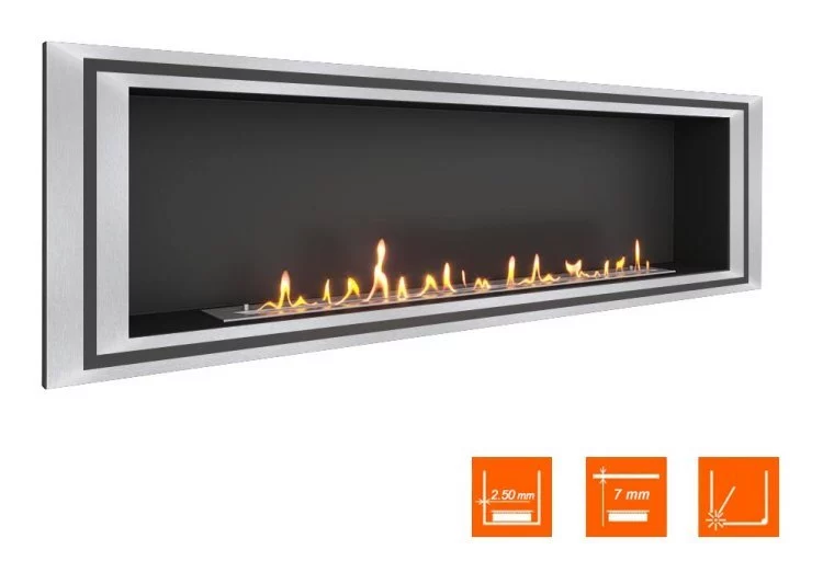 Биокамин в нишу SteelHeat LONG-D 1800 (Стандарт)