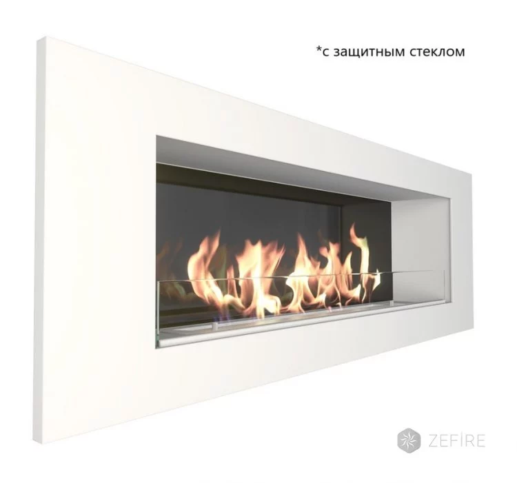 Биокамин ZeFire Elliot 1800 белый со стемалитом Биокамин ZeFire Elliot 1800 белый со стемалитом