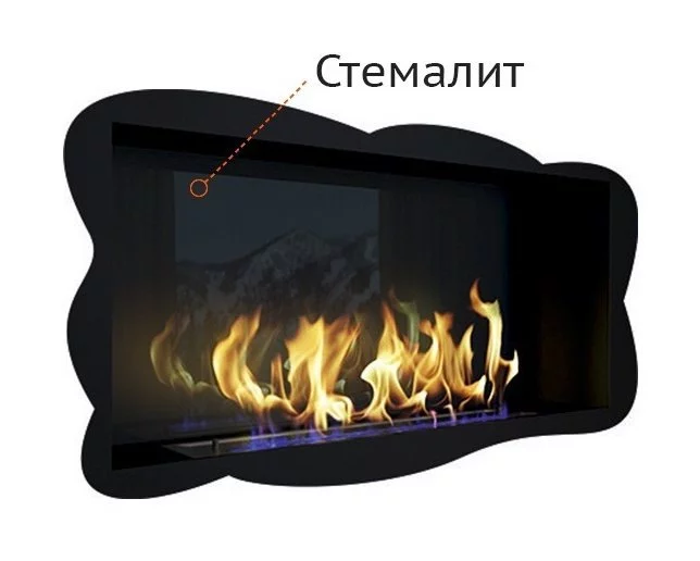 Биокамин ZeFire Elliot 1800 белый со стемалитом Биокамин ZeFire Elliot 1800 белый со стемалитом