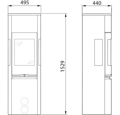 Печь-камин Contura 596:1 Style