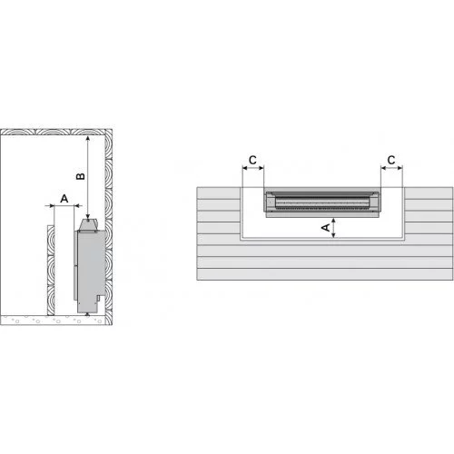 Электрическая печь для сауны Harvia Hidden Heater HH12 (под выносной пульт)