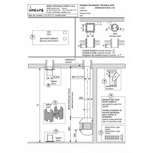 Камин дровяной Focus Edofocus 631