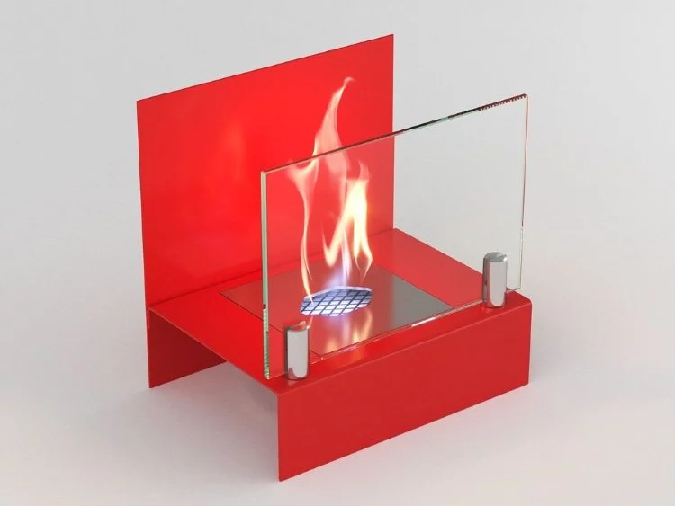Биокамин Lux Fire Афиша S красный