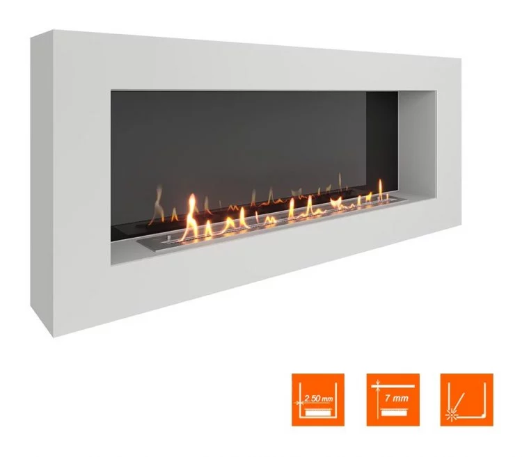 Биокамин SteelHeat WALL GRAND 1500 белый (Стемалит)