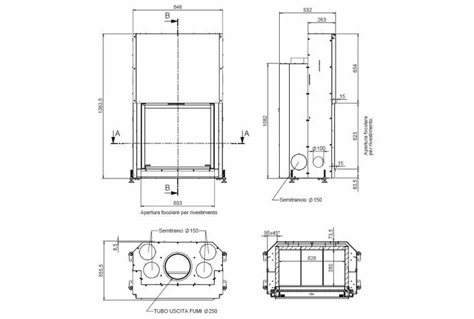 Каминная топка MCZ Forma 75
