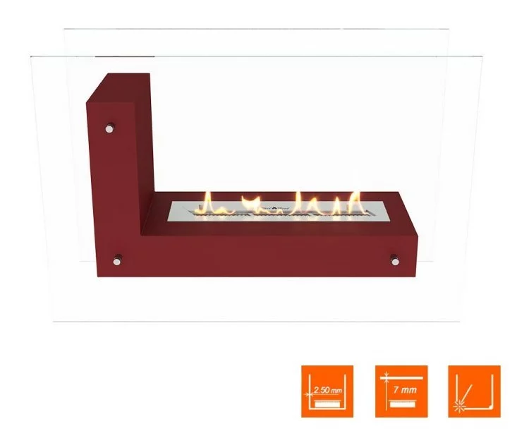 Биокамин напольный SteelHeat TETRISE 900 красный Биокамин напольный SteelHeat TETRISE 900 красный