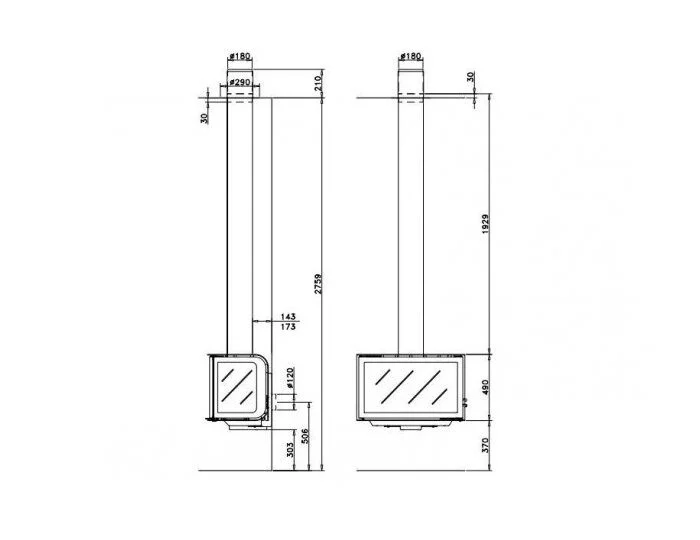 Камин Rocal City 1 doors
