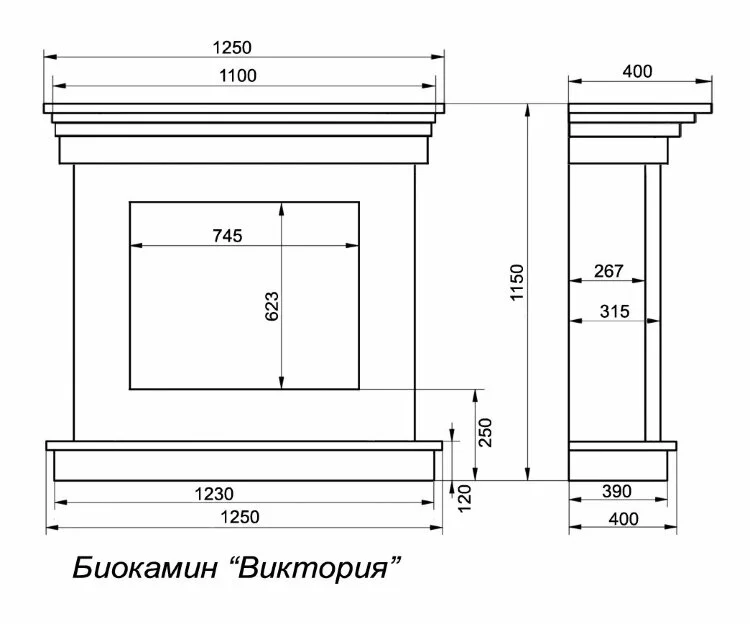 Биокамин Firebird Виктория