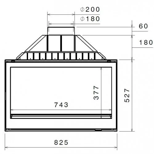 Каминная топка Liseo LCI 9 G4 (L9 4 Glasses)