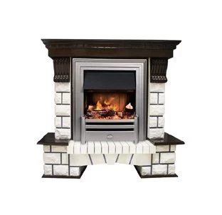Портал Pierre Luxe (классика Opti-Myst и Optiflame) белый