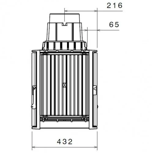 Каминная топка Liseo LCI 9 GDF (двусторонняя) (L9 DF)