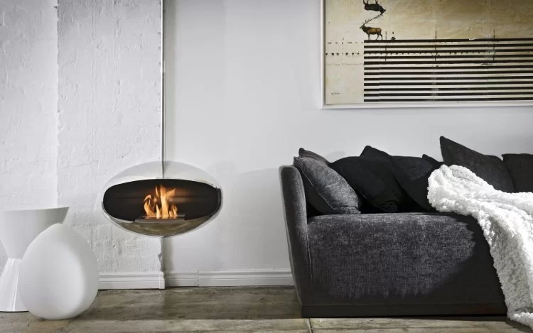 Биокамин Cocoon Fires подвесной Aeris Stainless Steel