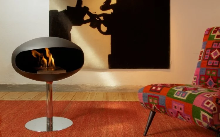 Биокамин Cocoon Fires напольный Terra Pedestal Black