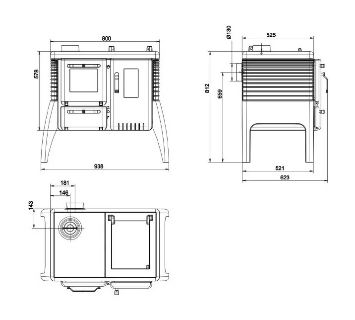 Отопительная печь Brunner Iron Dog 6