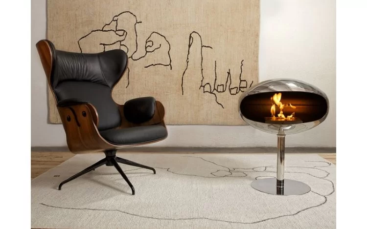 Биокамин Cocoon Fires напольный камин Terra Pedestal Stainless Steel