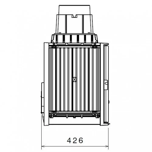 Каминная топка Liseo LCI 9 GF CL (с шибером) (L9 CL)