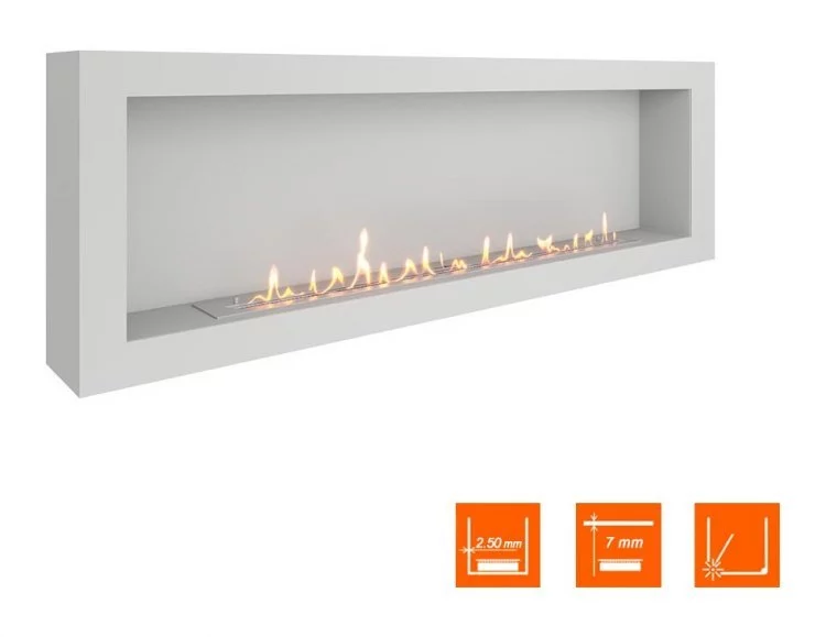 Биокамин SteelHeat WALL ONE 1700 белый (Стандарт)