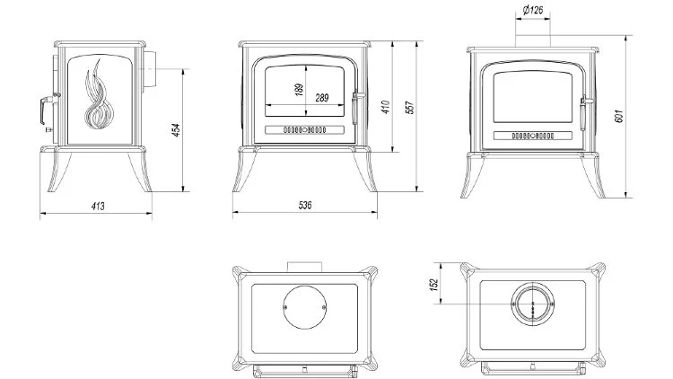 Отопительная печь Kratki Koza K7
