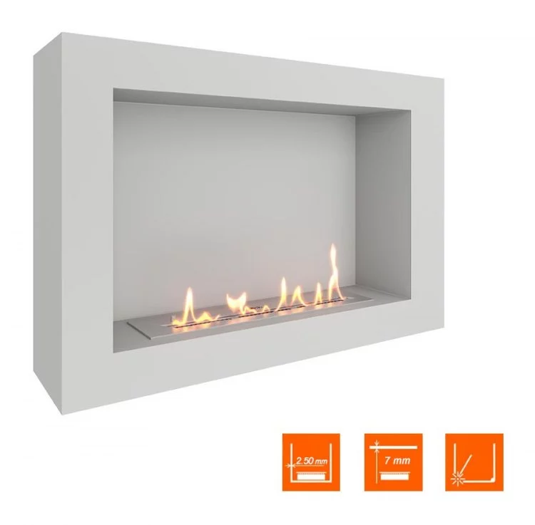 Биокамин SteelHeat WALL ONE 800 белый (Стандарт)
