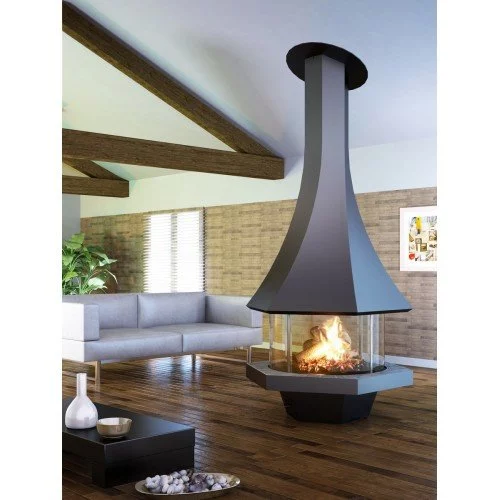 Камин JC Bordelet Eolia 907 центральный со стеклом