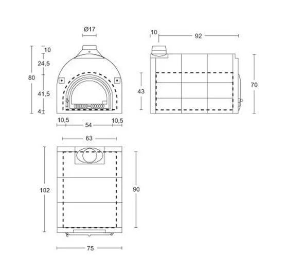 Печь для готовки Piazzetta CHEF 102