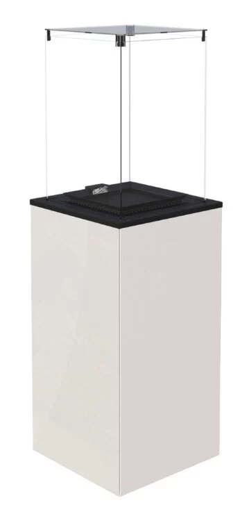 Газовый нагреватель Kratki PATIO M/B (белое стекло)