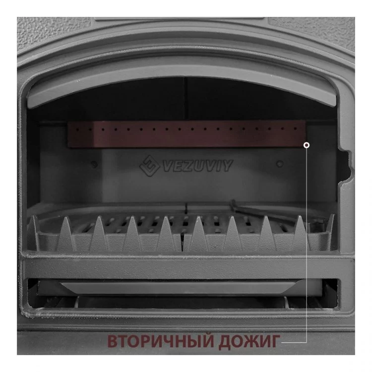 Печь чугунная Везувий KZ-14 (антрацит)