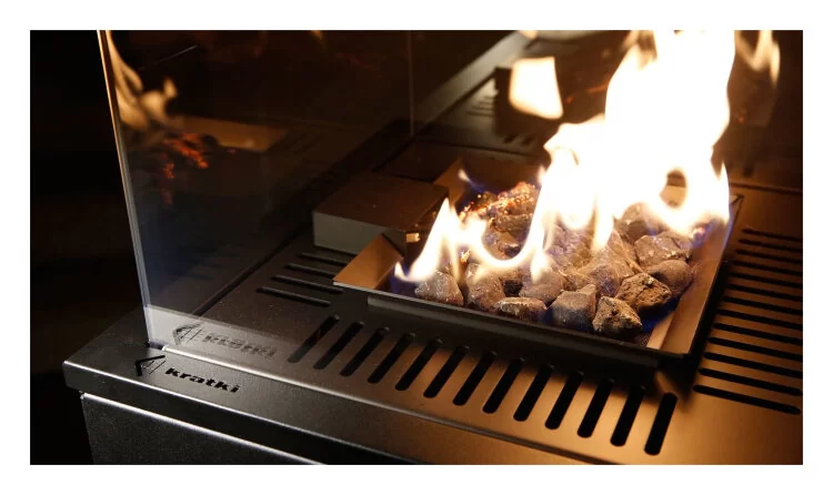 Газовый нагреватель Kratki PATIO M/CZ (черное стекло)