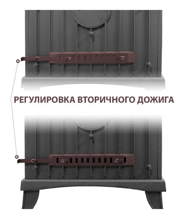 Печь чугунная Везувий KZ-14S (антрацит)