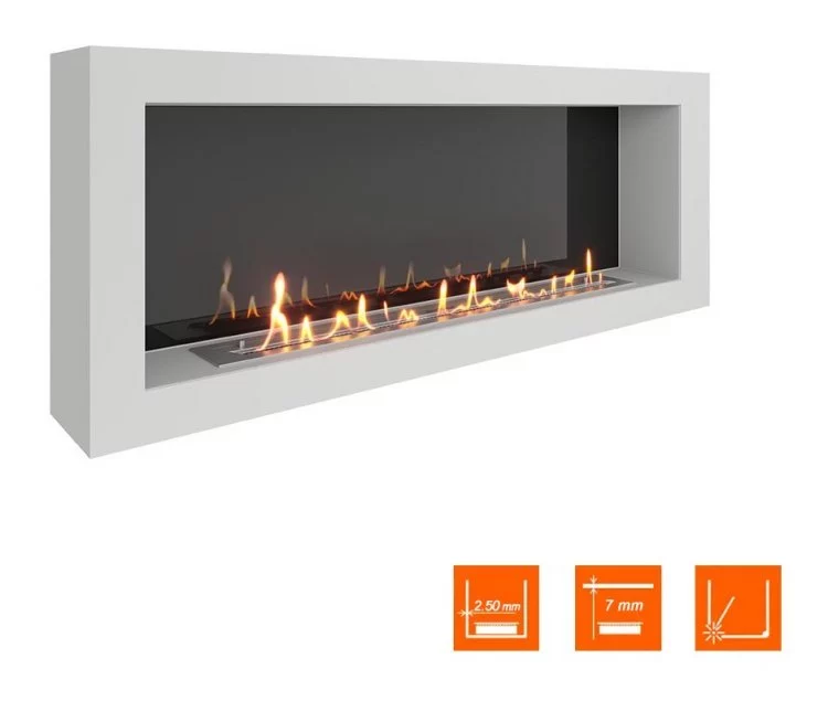 Биокамин SteelHeat WALL ONE 1400 белый (Стемалит)