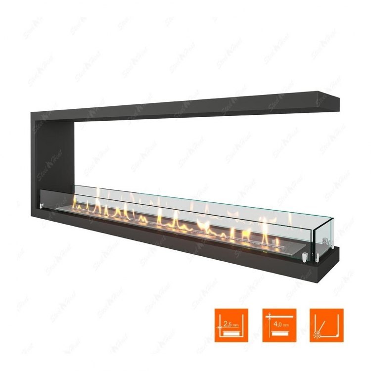 Биокамин торцевой SteelHeat Leader 1300 (Стандарт)