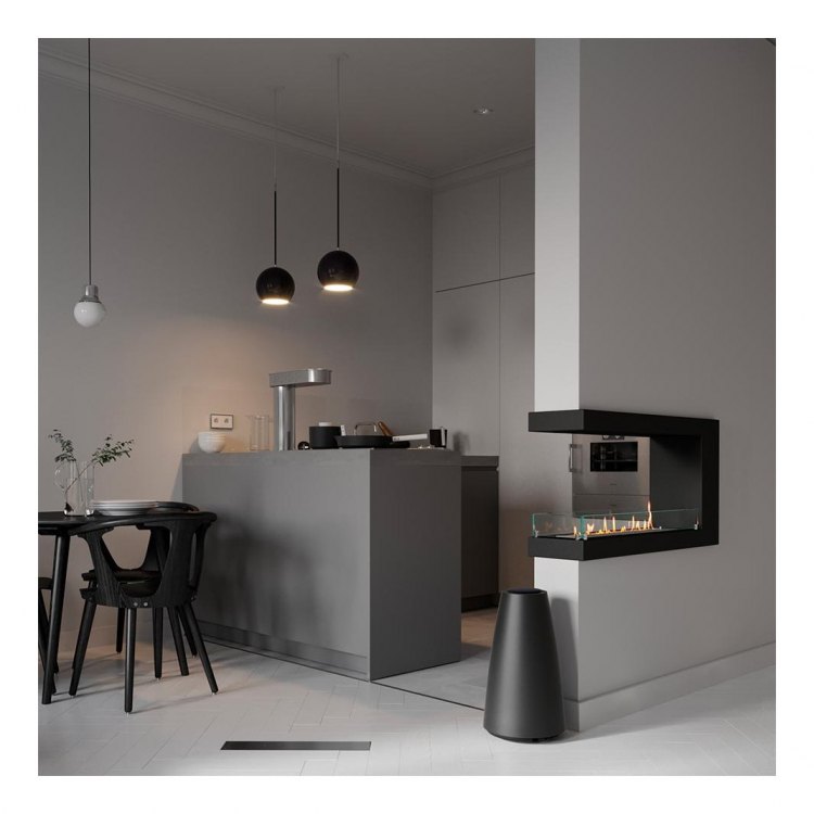 Биокамин торцевой SteelHeat ONE 1000 (Стекло)