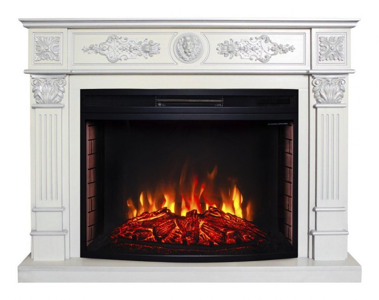 Электрокамин Leonardo 33 WT с очагом FireSpace 33 SIR