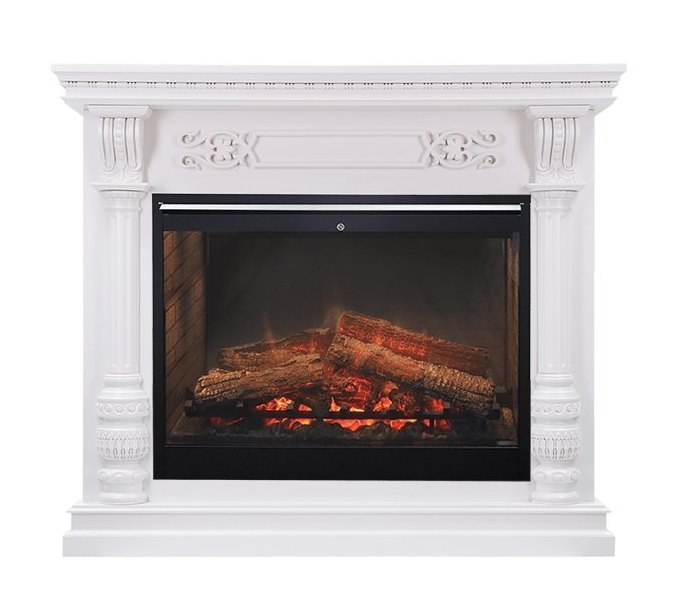 Каминокомплект Nation - Белый дуб с очагом Symphony 30'' DF3020-INT