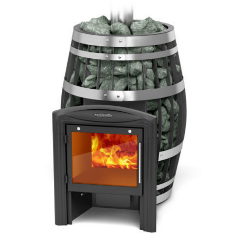 Дровяная печь для бани TMF Саяны XXL 2015 Inox Витра ЗК ТО