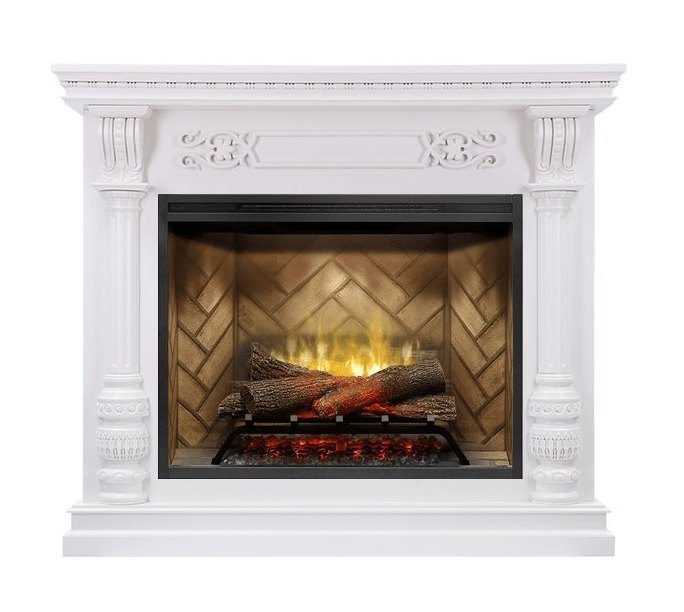 Каминокомплект Nation - Белый дуб с очагом Revillusion RBF30