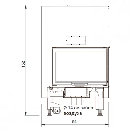 Каминная топка Edilkamin Windo 2 75 dx