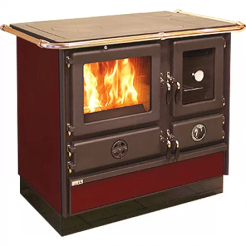 Отопительно-варочная печь с водяным контуром MBS Super Thermo Magnum Red L