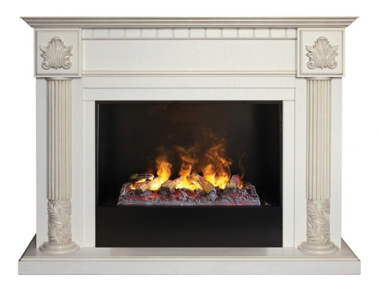 Электрокамин RealFlame Imperia  26 WT 3D Cassette 630 + Black вставка