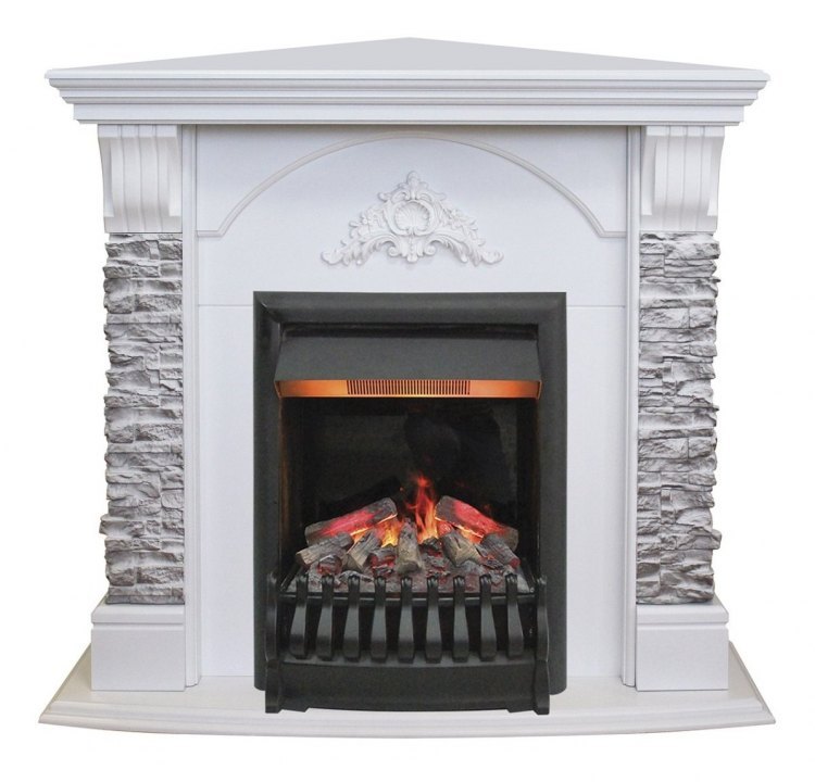 Электрокамин RealFlame Athena Corner GR с Oregan 3D